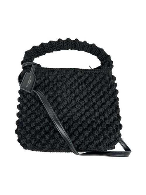 women's bucket hat with black pom pom Gianni Chiarini | BS11576-TRCBBLNERO